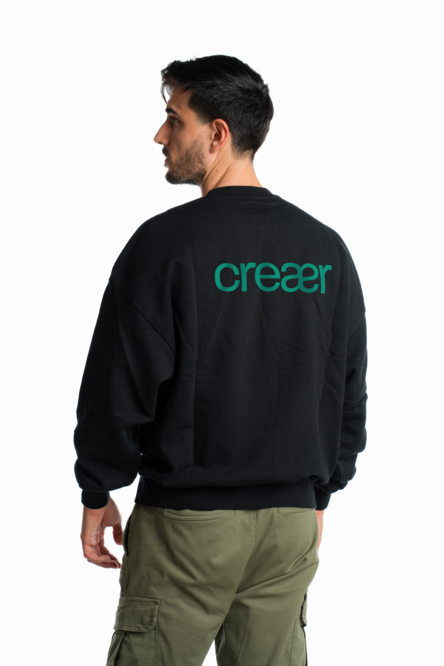 Sudadera Basic Green Logo
